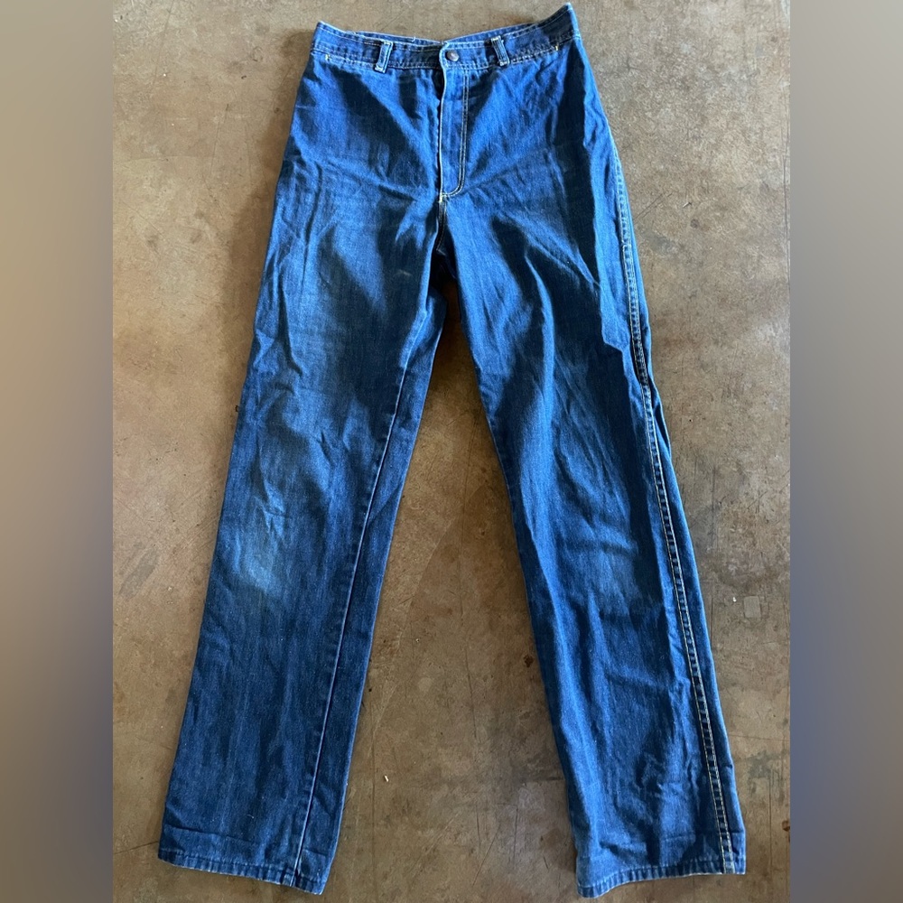 Vintage distressed denim Angel Britches jeans 26